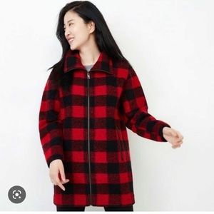 Roots Buffalo Plaid Zip Up Jacket Size XS